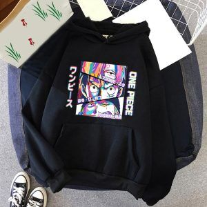 One Piece Hoodie Sanji Ruffy und Zoro