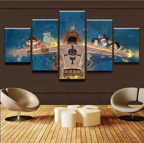One Piece Leinwand Ace White beard