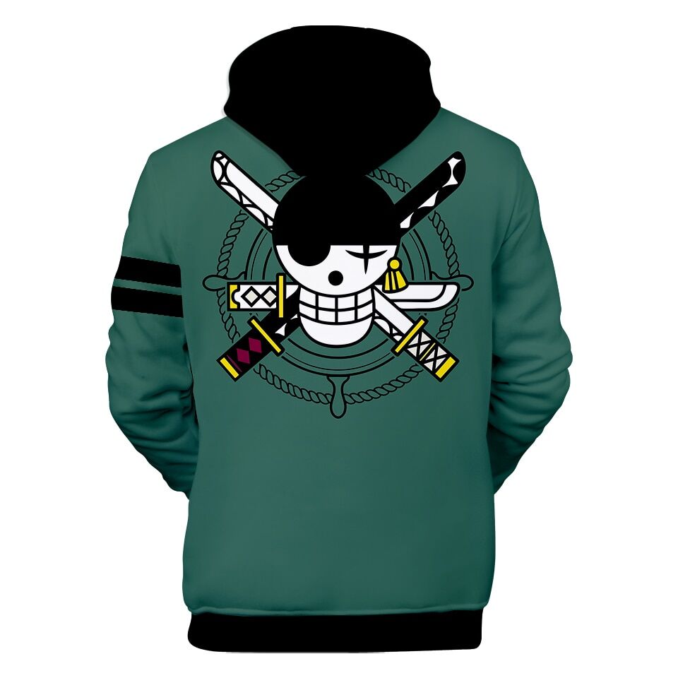 ONE PIECE 3D Hoodies Men Women Fashion Roronoa Zoro Sweatshirt Oversized Autumn Pullovers Harajuku Streetwear Popular