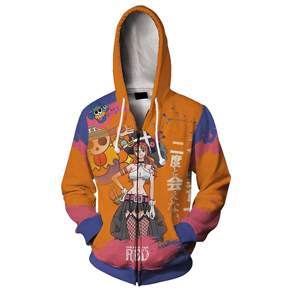 ONE PIECE Roronoa Zoro Cosplay Hoodie Pullover Sweatshirt Jacket Coat Nami Hoodie Monkey D Luffy Hoodie 2