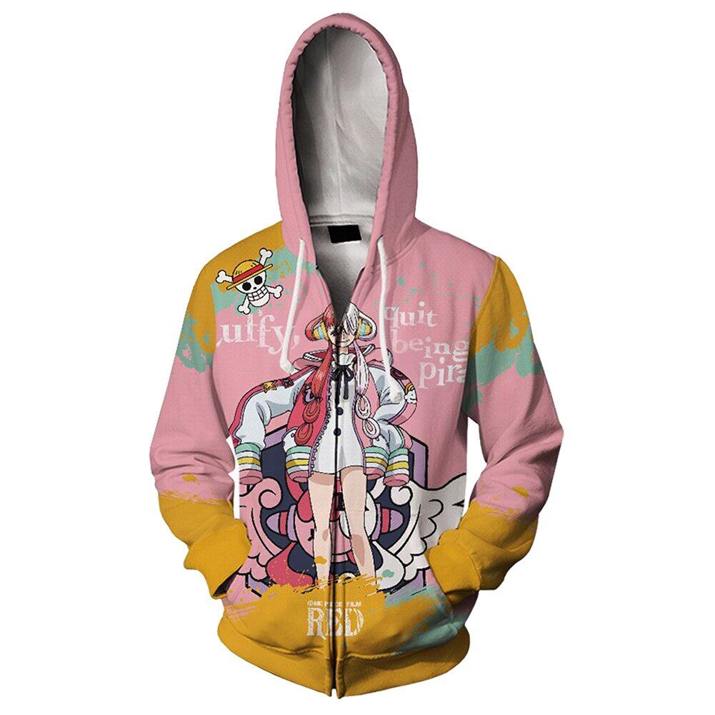 One Piece Hoodie Uta Film Rot